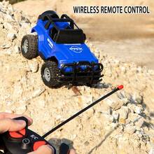 1pc 1/16 Scale Remote Control Off-Road Vehicle, 4-Way Driving, Toy Monster Truck, Rechargeable Racing Car, Children's 4-Direction With LED Lights - Multicolor - View 5