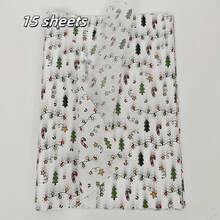 15/30 Sheets, Christmas Light Pattern Thin Paper, Christmas Tree, Candy, Stars Hand Wrapping Paper, Easy-To-Protect Items, Gift Box Filling, Party Decorations - Christmas Style Design, Durable Packaging, Holiday Packaging, Festive Decoration Christmas Christmas Decorations Christmas Pajamas Christmas Gifts Christmas Decor - Multicolor - View 7