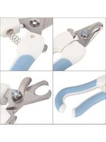 1个带圆形切口孔的猫指甲钳 - 避免过度修剪宠物指甲 - 锋利斜角刀片，专业爪子修剪器套装，适合新手宠物家庭