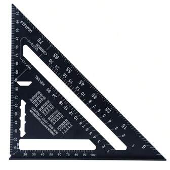 7-Inch Aluminum Alloy Triangle Ruler, Thickened 90 Degree Square, Multifunctional Triangle Tool For Woodworking And Drawing, Precise Angle Measurement