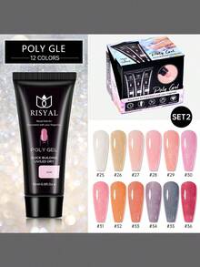 12pz Nail art series gel de extensión de cristal para uñas sin bandeja de papel gel de fototerapia prolongada 12*15ml,gel de extensión de uñas sin molde, gel de fototerapia para uñas, gel para uñas de larga duración, gel de uñas UV de 12 piezas, gel de construcción para uñas, gel profesional para manicura, gel de extensión para salón de belleza, gel de uñas de 15ml - Rosado Sandía - Ver 2