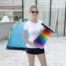 Portable Extendable Folding Stool Outdoor Camping Hiking Chair Fishing Seat - Multicolor - View 6