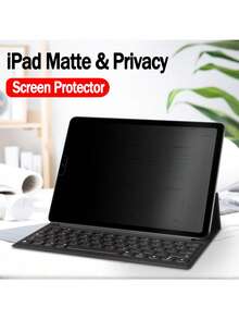 BOLLYMORE 1片磨砂防窥iPad屏幕保护膜（软膜）| 隐私滤镜，兼容iPad Pro M4 2025/Air 6/Mini 7 | 配有刮板，轻松无气泡安装 | 防眩光+防指纹涂层（平板电脑配件）日常、办公、居家必备屏幕保护膜，防水、防震、防刮花 - 防窺類紙膜 - 查看 5