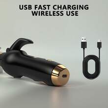 Portable And Rechargeable Hair Straightener And Curler 2-In-1,Small Hair Straightener Mini Flat Iron For Short Hair,4000 MAh Battery, 1 Inch Curling Wand, 3 Temps For All Hair Types,Get Effortless Waves,Gift - Multicolor - View 4