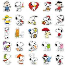 50 Pieces Snoopy Cartoon Cute Stickers, Anime Graffiti Waterproof Luggage Stickers, Skateboard Stickers Wholesale, Can Be Given As Gifts To Family And Friends - Multicolor - View 3