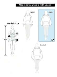 LOVE JOYY Fashionable Loose Fit Rhinestone Embellished Hoodie Sweatshirt For Women - Black - View 9