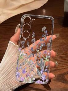 1 chiếc ốp lưng điện thoại mềm mại, họa tiết hoa thời trang, tương thích với iPhone 17/17 Air/17 Pro/17 Pro Max, Honor, Redmi, Galaxy A04e/12/A13/A14/A34/A50/A52/A53/A54/S21/S22/S23/S24/S25/S25Ultra, 6A/7A/8A, 12T/13T - Trong sáng - Xem 5