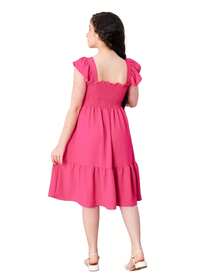 Short Plain Tank Top Dress - Rosa Fucsia - Ver 2