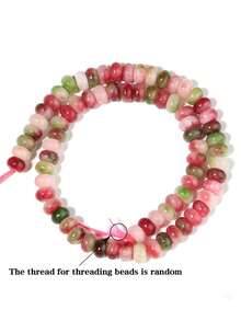 5*8公釐算盤形狀帝王石瑪瑙珠寶珠DIY鬆散間隔珠供珠寶手鍊製作配件使用 - 彩色 - 查看 16