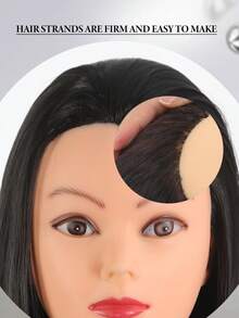 带合成头发的模特头 - 直发，20 英寸娃娃头，适用于美容美发师（#27 浅棕色）﻿ - 彩色 - 查看 6