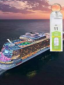 3/5件邮轮透明行李标签袋带环邮轮必需品皇家加勒比邮轮和名人邮轮行李标签夹邮轮配件邮轮爱好者 - 彩色 - 查看 6