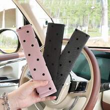 1pc/2pcs Car Shoulder Pad Cover With Polka Dot Bow, Soft Protective Sleeve For Car (The Bows On The Shoulder Pad Are Randomly Placed And The Quantity Is Not Fixed, Which Does Not Affect The Usage) - one-size - View 13