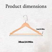 Personalized Thick Wooden Clothes Hanger, Customizable Engraved Text, Suitable For Bride/Groomsmen Attire, Bridesmaid Gifts, Mother's Day/Father's Day, Handmade, Solid Wood, Housewarming Gift - Multicolor - View 8