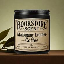 1 Stück 150g unabhängiger Buchhandlungstag duftende Sojawachskerze, Geschenke für Schriftsteller, Buchliebhaber Frauen Männer, Bücherwurm-Artikel, Leseaccessoires, Geschenke für Leser, Buchthemen-Geschenke für Lesebegeisterte, Geburtstagsgeschenke für Bücherwürmer, Bibliothekare