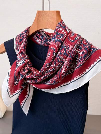 1 Piece Cashew Silk Scarf Decoration, Waist Tie, Hair Tie, Bag Tie, Scarf Gift