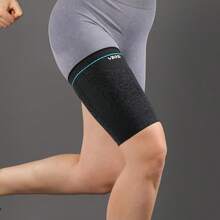 VBOSI 1pc 3D Knitted Compression Thigh Sleeve - Breathable Sports Support, Suitable For Running, Fitness And Daily Wear, Unisex - Multicolor - View 9