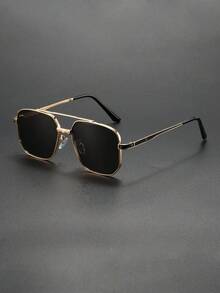 1 件复古金属男士时尚眼镜，经典大镜框 - 潮酷 - 查看 24