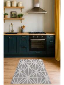 Moderner gemusterter Teppich - Mehrere Farben, weich, waschbar & rutschfest für Zuhause (hergestellt in der Türkei)