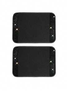4PCS/2PCS Bling Diamond Car Floor Mats – Sparkling Crystal Rhinestone Design With Glitter Finish | Anti-Slip PVC Heel Pad, Waterproof & All-Weather Protection | Universal Fit For Front & Rear Rows, Compatible With Cars, SUVs, Trucks | Full Set Carpets For Interior Protection, Stylish Car Interior Accessory - 款式A - 查看 19