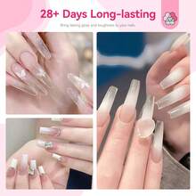 SAVILAND Dip Powder Liquid Set 4x20ML: 11pcs Ultimate Nail Dip System Essentials Liquid Large Capacity Dip Powder Base Activator Top Coat Saver No Need Curing - transparente - Ver 3