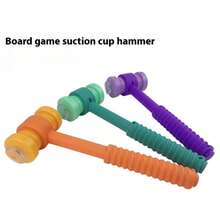 1pc Suction Cup Hammer, 4 Colors, Cognitive Cards, Literacy Games, Suitable For Classroom, Party Games, Teaching Aids - Multicolor - View 3
