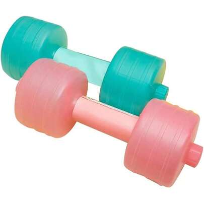 Mancuernas rellenas de agua, pesas ajustables rellenables con agua para viajes, mancuernas de agua para hombres y mujeres, juego de pesas para entrenamiento de gimnasio en casa (2 unidades)