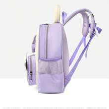 Sanrio 1 pieza Mochila de dibujos animados de Sanrio Kuromi, My Melody, Cinnamoroll, mochila ligera y adorable de Kuromi y My Melody para niños y niñas, bolsas rosas y moradas