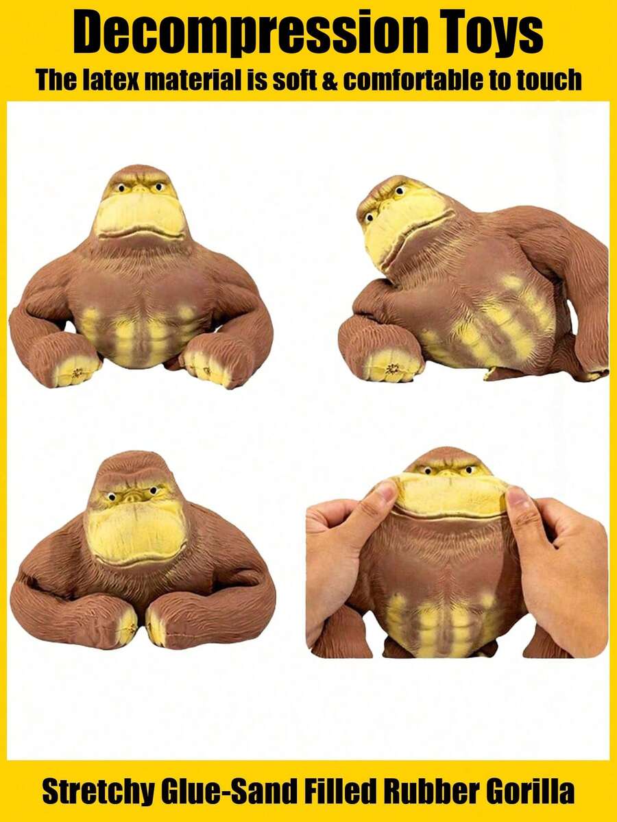 圣诞装饰 1 件创意玩具压力大猩猩玩具，创意搞笑玩具，搞笑愤怒的猴子肌肉，玩具，猴子，玩具