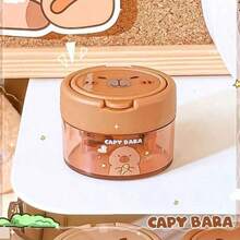 1/3/5 Capybara-Stil manuelle Bleistiftspitzer, süßes Capybara-Design Spitzer, Zufallsfarboptionen, manuelle Bleistiftspitzer mit Cartoon-Kappen, geeignet für Schule und Büro, geeignet für Bleistifte und Makeup-Stifte, kleine und tragbare Spitzer, tragbare dekorative Tischspitzer, Schüler-Lernbedarf, Lieblingsgeschenke für Kinder, Jungen, Mädchen, Schulmaterial, Muss-haben für die Rückkehr zur Schulsaison