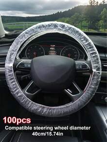 100-Pack Disposable Car Seat Covers – Universal Size Waterproof Dustproof Seat Protectors For Cars Trucks SUVs , Reusable Or Disposable Use, Prevent Oil Stains Rust Dirt Damage, Ideal For Auto Repair Shops Beauty Salons And Home Garages, Easy Fit Quick Install Tear-Off Design