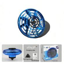 Juguete de giro suspendido con iluminación, juguete de novedad de giro de vuelo libre con aire comprimido, juguetes giratorios voladores creativos para adolescentes