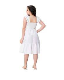 Short Plain Tank Top Dress - Blanco - Ver 3