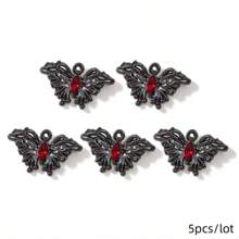5pcs/10pcs Random Y2K Dark Sweet & Spicy Series Moon, Spider, Butterfly DIY Earrings, Necklaces, Keychains & Accessories - Red-10pcs - View 13