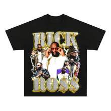 Rick Ross Graphic Tee Shirt, Gift For Fans,Graphic T Shirt For Fans,Pure Cotton Top, Rapper Tee,Music Gift For Fan, T Shirt For Men And Women,Streetwear,Y2K Tees - màu đen - Xem 2