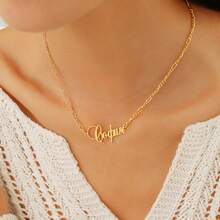 Custom Russian Name Necklace, Custom Cyrillic Greek Latin Roman Slavonic Bulgarian Kievan Rus Letter Language Necklace Personalized Gifts