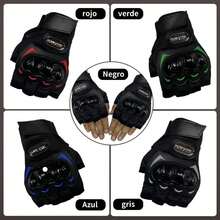 1 Par Los guantes sin dedos y de medio dedo para hombre son ideales para ciclismo, senderismo y deportes al aire libre. Son elegantes y exquisitos, lo que hará que tus viajes sean aún más perfectos. - Gris - Ver 1