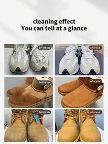 1pc Suede Rubber Cleaner, Shoe Cleaning Tool For Removing Stains, Non-Shedding, Suitable For White Shoes, Suede Shoes, Snow Boots, Autumn/Winter Shoe Accessories