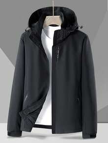 Chaqueta con capucha con cremallera resistente al viento para hombres, chaqueta casual de alta calidad para deportes al aire libre, chaqueta de boxeo para hombres, regalo para novios