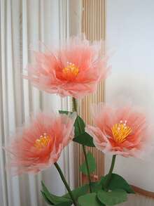 1 pieza Flor de peonía de seda artificial de gran tamaño, adecuada para decoración de bodas, decoración del hogar, decoración de habitaciones, decoración de fiestas, escaparates de tiendas, decoración de jardines exteriores - Flor de peonía - multicolor - Ver 7