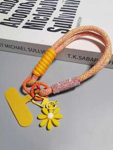 Short Daisy Flower Phone Lanyard, Universal Smartphone Wrist Strap Anti-Lost Anti-Drop Phone Charm, Suitable For Travel, Outdoor Sports, Holding Babies, Ideal Birthday Gift For Mother, Family, Friends, Festivals - Multicolor - View 14