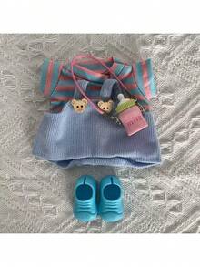 Nuevo set de ropa de muñeca de caja ciega, 17cm Generación 2da/3ra, incluye parte superior, tirantes, zapatos, bolso (los botones de la ropa son aleatorios)