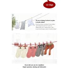 1 szt. Wielokolorowa podróżna suszarka na ubrania, przenośna suszarka do ubrań do hotelu, zewnętrzna, wiatroszczelna, wewnętrzna, balkonowa, do sypialni, do zawieszenia bez wiercenia