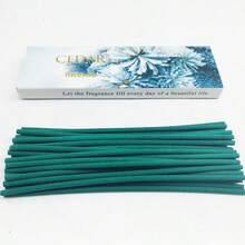 12 cm Räucherstäbchen, 12 Stücke/Box, geeignet für Wohndekoration, Outdoor-Camping, positive Energie, Meditation, reiner & langanhaltender Duft von Sandelholz, Salbei, Zeder, Kaffee, ca. 35 Stäbchen