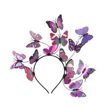 1pc Butterfly Fascinator Hat Monarch Butterfly Headband Crown Tea Party Garden Party Butterfly Themed Parties Costume Headpiece - A - View 16