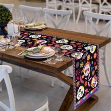 1 tấm khăn trải bàn, khăn trải bàn, đồ trang trí tiệc, đồ trang trí bàn, khăn trải bàn vải lanh hình đầu lâu phong cách Mexico, khăn choàng bằng vải bố chống thấm nước chống bẩn theo mùa ngày lễ Halloween Ngày của người chết, bảo vệ mặt bàn, trang trí ngày lễ cho gia đình, trang trí nhà cửa, quà tặng, trang trí bối cảnh, đồ dùng cho tiệc tiệc Halloween, trang trí nhà cửa, trang trí nhà bếp, trang trí Halloween, trang trí phòng, trang trí Giáng sinh, trang trí tiệc, đồ thủ công trang trí, đồ trang trí bàn làm việc, đồ trang trí bàn, quà tặng tiệc, đồ trang trí Halloween, đồ trang trí Giáng sinh, quà tặng Halloween, quà tặng Giáng sinh. - Nhiều màu - Xem 9