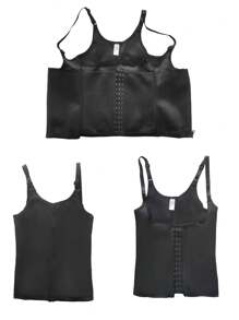 1 Piece Of, Waist Trainer Tummy Control, Walst Trainer, Corset, Women's Waist Training Belt, Waist Belt Trimmer, Sauna Waist Belt, Sports Waist Belt, Waist Belt, Waist Belt, Waist Shaping Belt, Abdominal Trainer, Sweatshirt Suitable For Daily Exercise, Shaping Clothes, Quickly Burning Fat, Wearing A Better Figure - Black - View 11