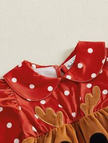 Newborn Baby Rompers - Reddish Brown - View 7