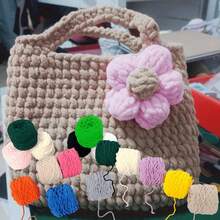 1/2/3团粗雪尼尔纱线,适合编织,圣诞手工DIY礼品套装,1股超大冰丝纱线散装100克/团,柔软DIY钩编线,适用于毯子、拖鞋、帽子、围巾等手工工艺品 - 多色 - 查看 6