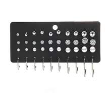 Set de 20 piezas de pendientes de aro y pendientes de bola de metal de estilo minimalista clásico, adecuados para uso diario, vacaciones, playa, fiesta, accesorios de joyería como regalo