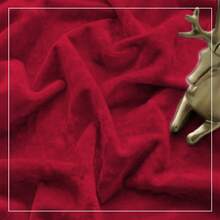 1pc Christmas Blackout Curtain, Rod Pocket Top, Premium Velvet Fabric, Soft & Smooth, Soundproof & Thermal Insulated, Washable, Modern Luxury Home Decor, Suitable For Bedroom, Living Room, Office, Christmas Party Decoration, 220gsm